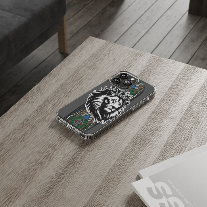 "Lion of Heritage" – Ethiopian/Eritrean Tilet (ጥለት) & African King Phone Case