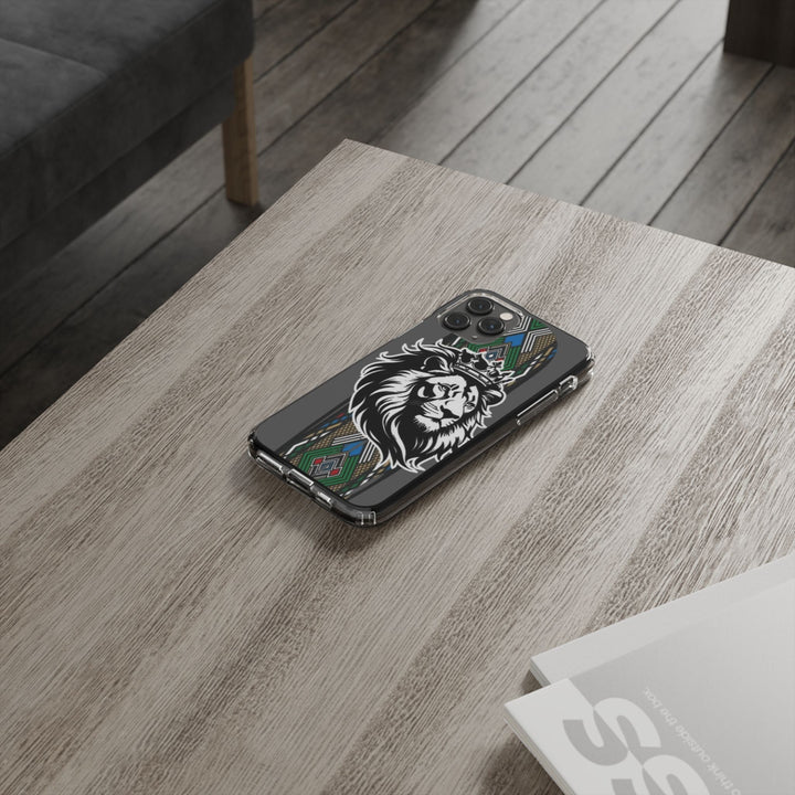 "Lion of Heritage" – Ethiopian/Eritrean Tilet (ጥለት) & African King Phone Case