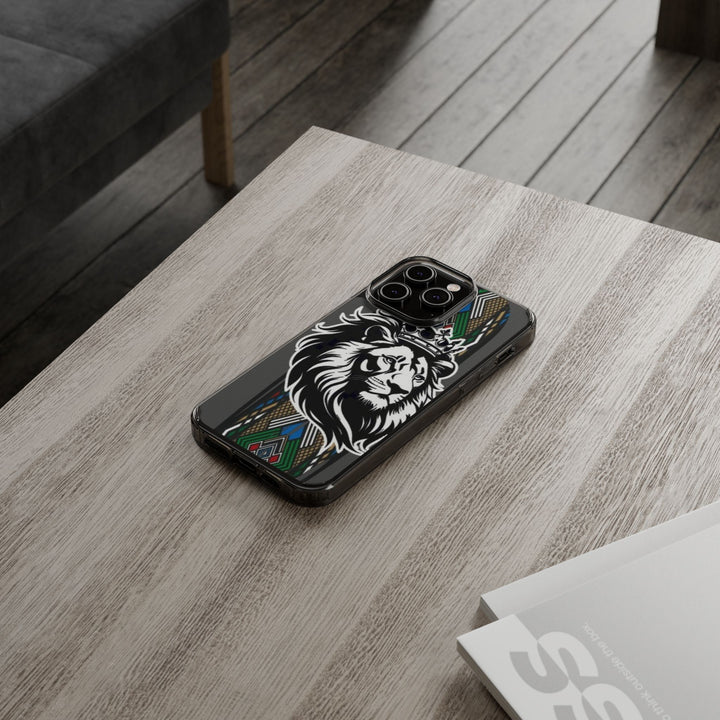 "Lion of Heritage" – Ethiopian/Eritrean Tilet (ጥለት) & African King Phone Case