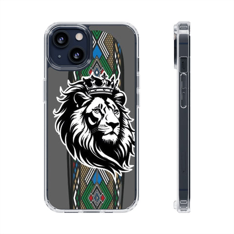 "Lion of Heritage" – Ethiopian/Eritrean Tilet (ጥለት) & African King Phone Case