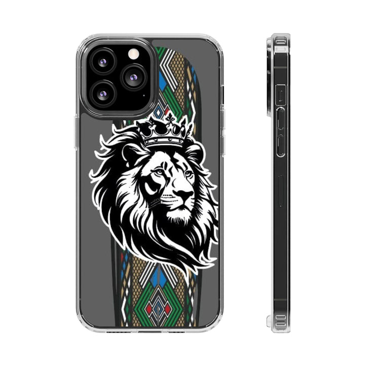 "Lion of Heritage" – Ethiopian/Eritrean Tilet (ጥለት) & African King Phone Case