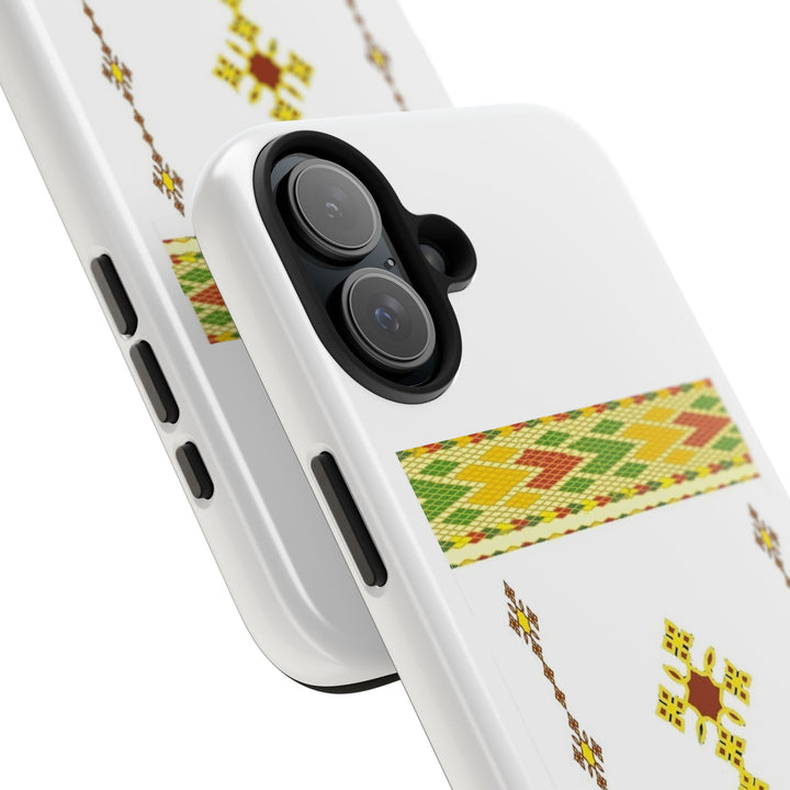Phone Case - Habesha Golden Tilet (ጥለት) with Ethiopian / Eritrean Cross Meskel Design