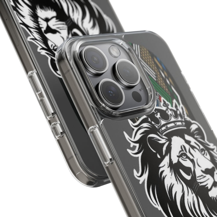 "Lion of Heritage" – Ethiopian/Eritrean Tilet (ጥለት) & African King Phone Case