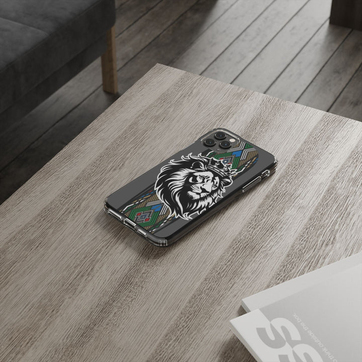 "Lion of Heritage" – Ethiopian/Eritrean Tilet (ጥለት) & African King Phone Case