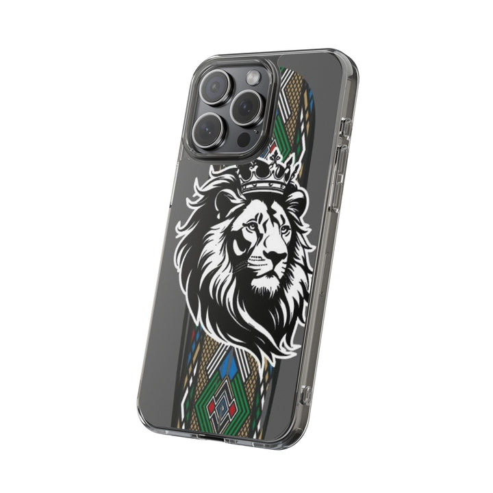 "Lion of Heritage" – Ethiopian/Eritrean Tilet (ጥለት) & African King Phone Case