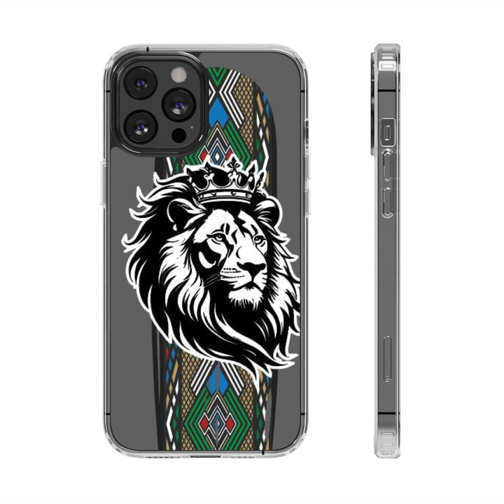 "Lion of Heritage" – Ethiopian/Eritrean Tilet (ጥለት) & African King Phone Case