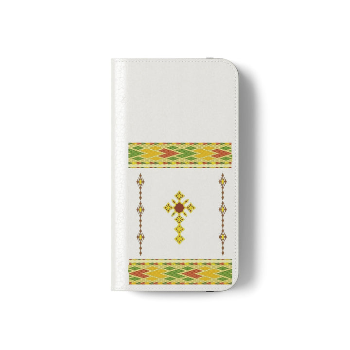 Phone Case - Habesha Golden Tilet (ጥለት) with Ethiopian /Eritrean Cross Meskel Design