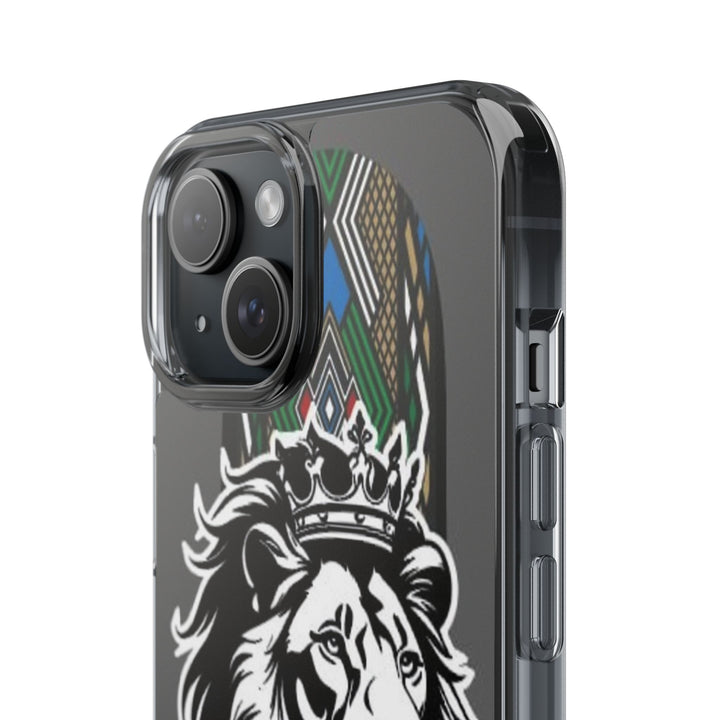 "Lion of Heritage" – Ethiopian/Eritrean Tilet (ጥለት) & African King Phone Case