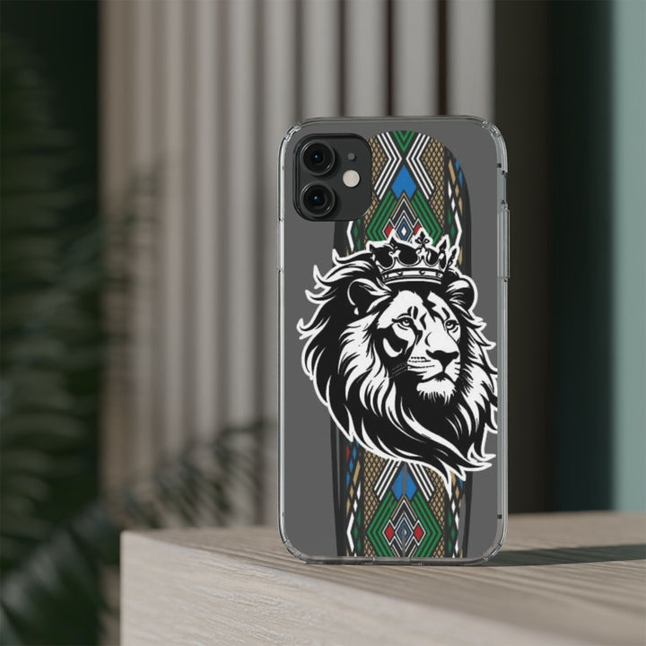"Lion of Heritage" – Ethiopian/Eritrean Tilet (ጥለት) & African King Phone Case