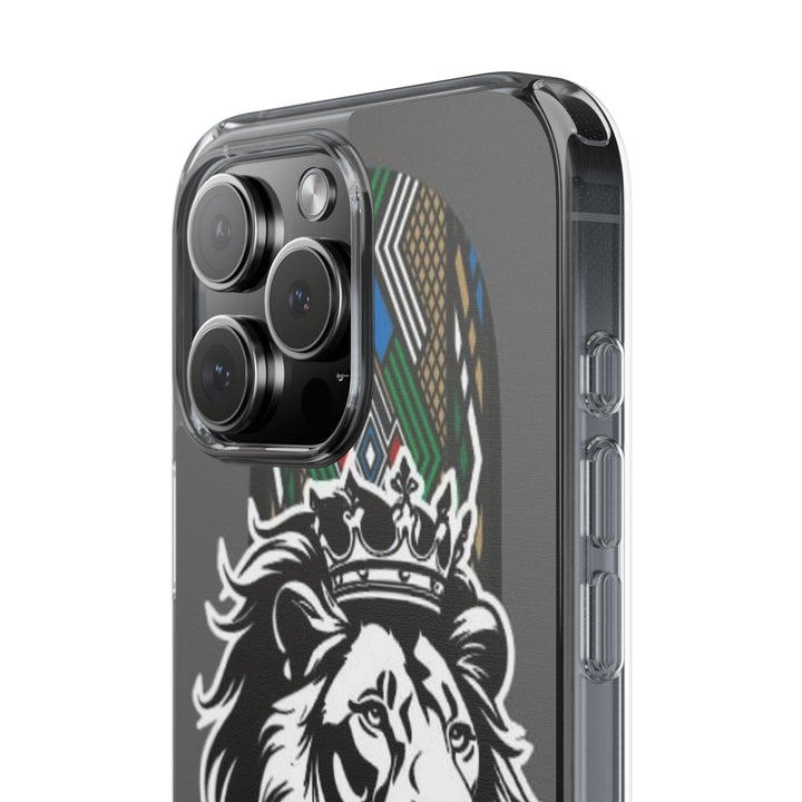 "Lion of Heritage" – Ethiopian/Eritrean Tilet (ጥለት) & African King Phone Case
