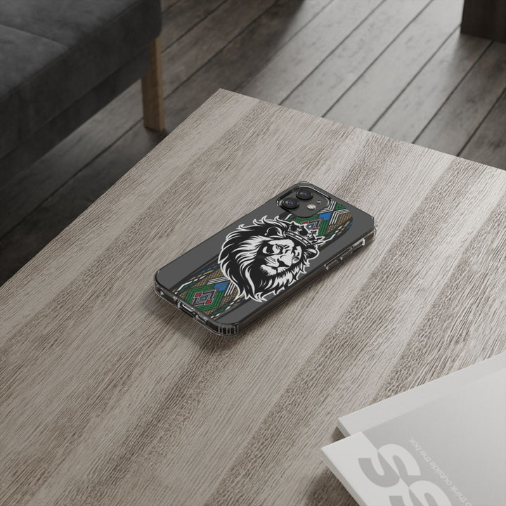 "Lion of Heritage" – Ethiopian/Eritrean Tilet (ጥለት) & African King Phone Case