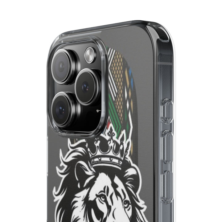 "Lion of Heritage" – Ethiopian/Eritrean Tilet (ጥለት) & African King Phone Case