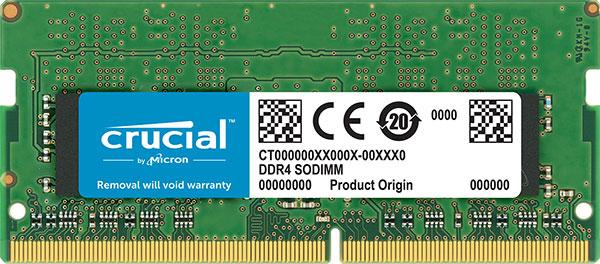 MICRON (CRUCIAL) 16GB (1x16GB) DDR4 SODIMM 2400MHz CL17 Single Stick