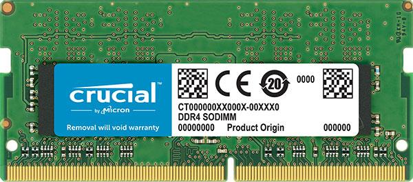 MICRON (CRUCIAL) 8GB (1x8GB) DDR4 SODIMM 3200MHz CL22 Single Stick