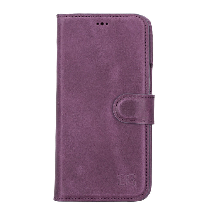 Apple iPhone 14 Series Full Leather Coating Detachable Wallet Case -