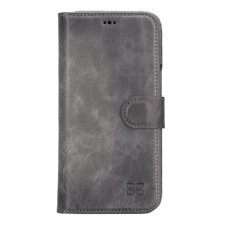 Apple iPhone 14 Series Full Leather Coating Detachable Wallet Case -